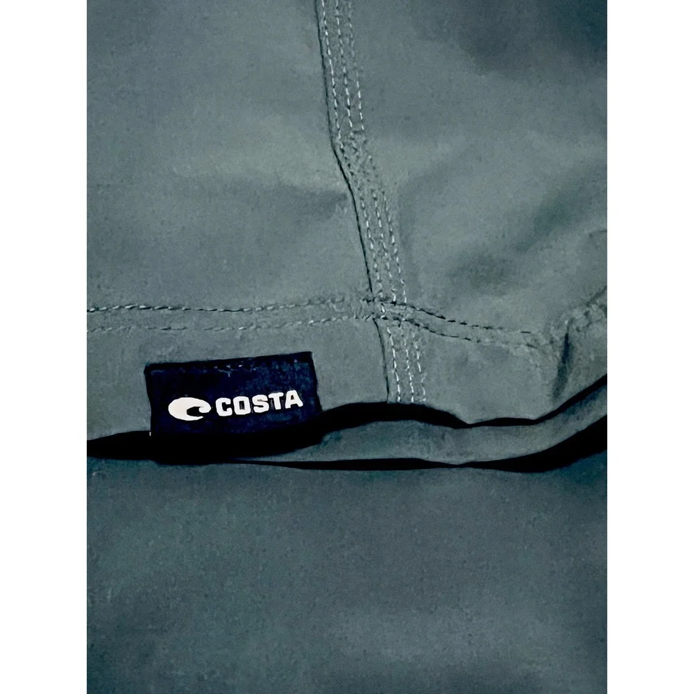 COSTA Men's Dark Gray Performance Outdoor Shorts Size 36 Recycled Polyester‎